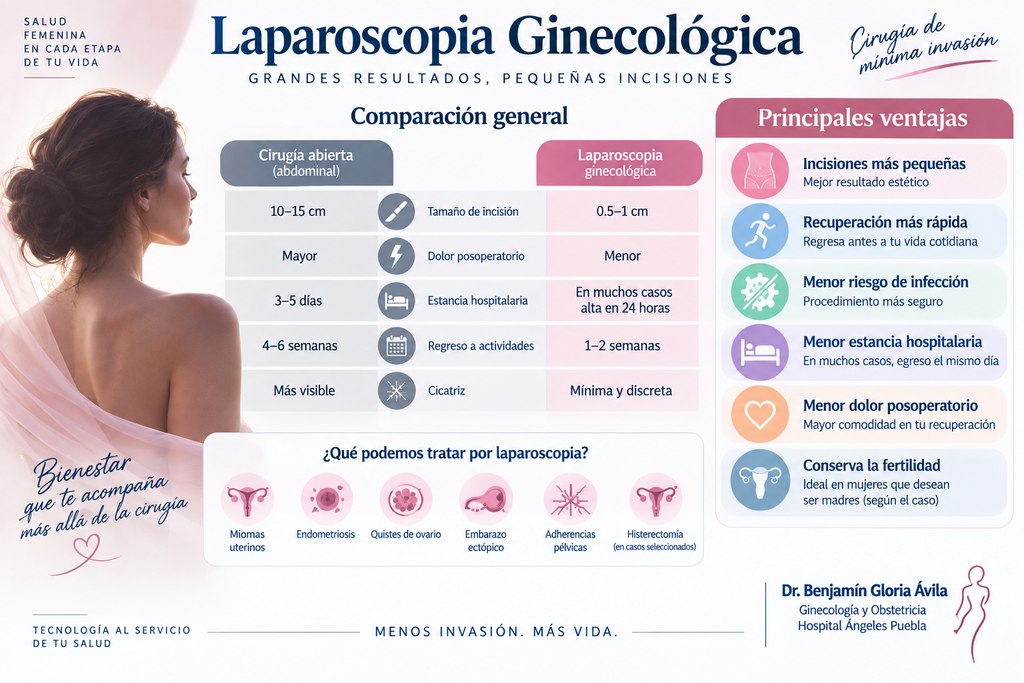 ventajas laparoscopia ginecologica